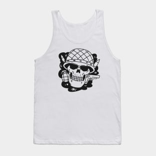 Soldier Skull Tank Top